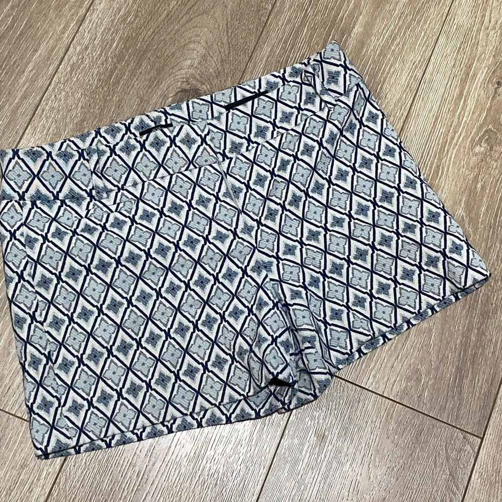 Loft blue patterned shorts